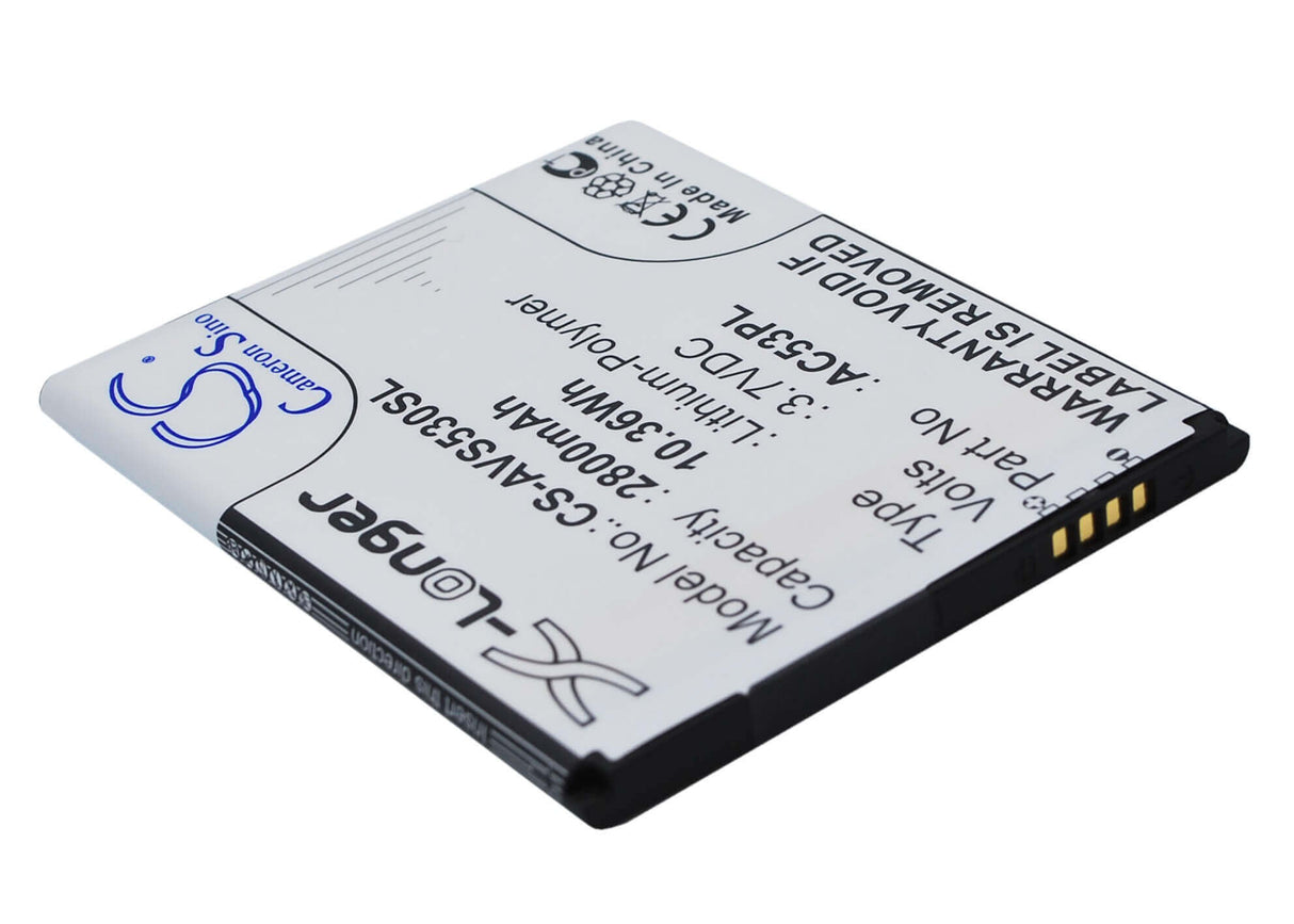 3.7V, Li-Polymer, 2800mAh, SmartPhone battery fits Archos, Ac53pl, 53 Platinum, 10.36Wh Mobile, SmartPhone Cameron Sino Technology Limited (Smartphone)