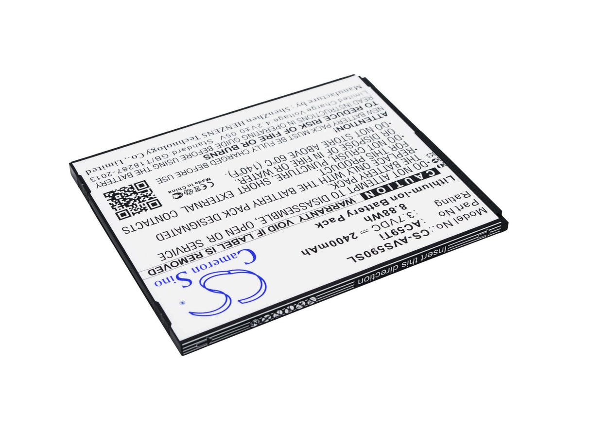3.7V, Li-ion, 2400mAh, SmartPhone battery fits Archos, Ac59ti, 59 Titanium, A59 Titanium, 8.88Wh Mobile, SmartPhone Cameron Sino Technology Limited (Smartphone)