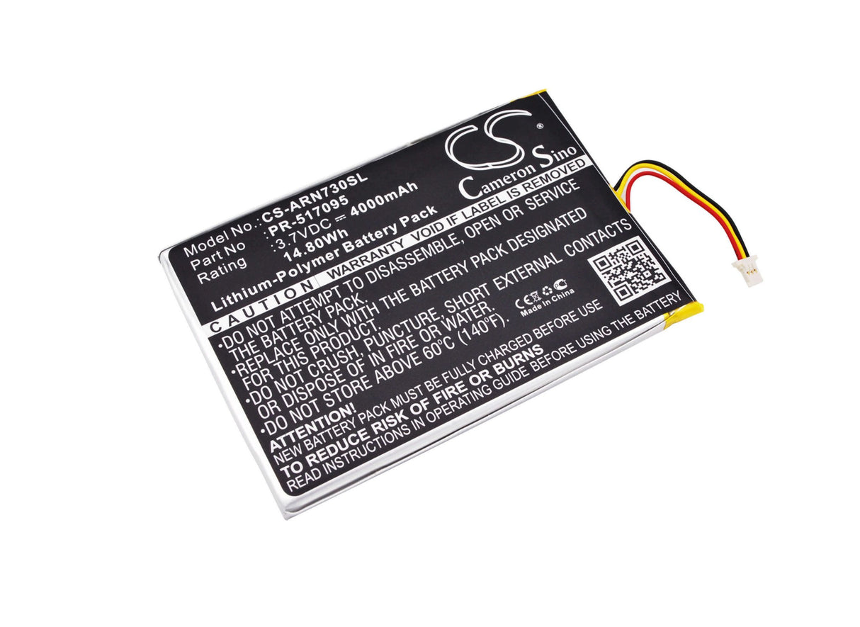 Battery For Archos Arnova 7c, Arnova 7c G2 3.7v, 4000mah - 14.80wh Batteries for Electronics Cameron Sino Technology Limited (Suspended)