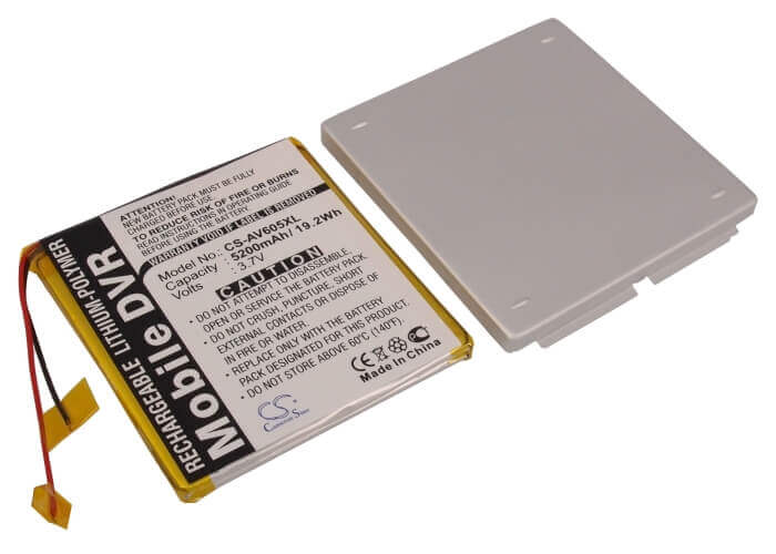 3.7V, Li-Polymer, 5200mAh, Media Player battery fits Archos, Av605 120gb, Av605 Wifi 120gb, 19.24Wh Media Player Cameron Sino Technology Limited