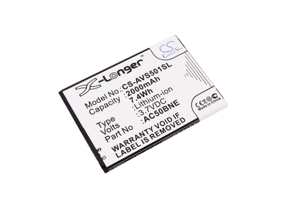3.7V, Li-ion, 2000mAh, SmartPhone battery fits Archos, Ac50bne, 50b Neon, Neon 50b, 7.4Wh Mobile, SmartPhone Cameron Sino Technology Limited (Smartphone)