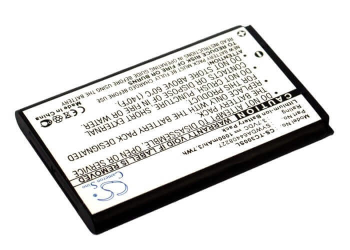 3.7V, Li-ion, 1000mAh, PDA battery fits Arcor, T-com, Sywda64408227, Pirelli Twintel Dp-l10, 3.7Wh PDA, Pocket PC Cameron Sino Technology Limited