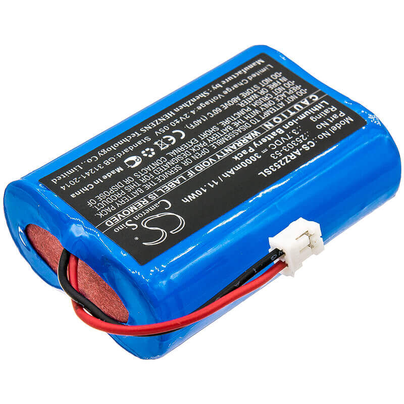 3.7V, Li-ion, 3000mAh, Batterie d'équipement compatible avec Argos, 25303-53, contrôleurs de pipette Omega Zen, 11.1Wh Équipement, Enquête, Test Cameron Sino Technology Limited