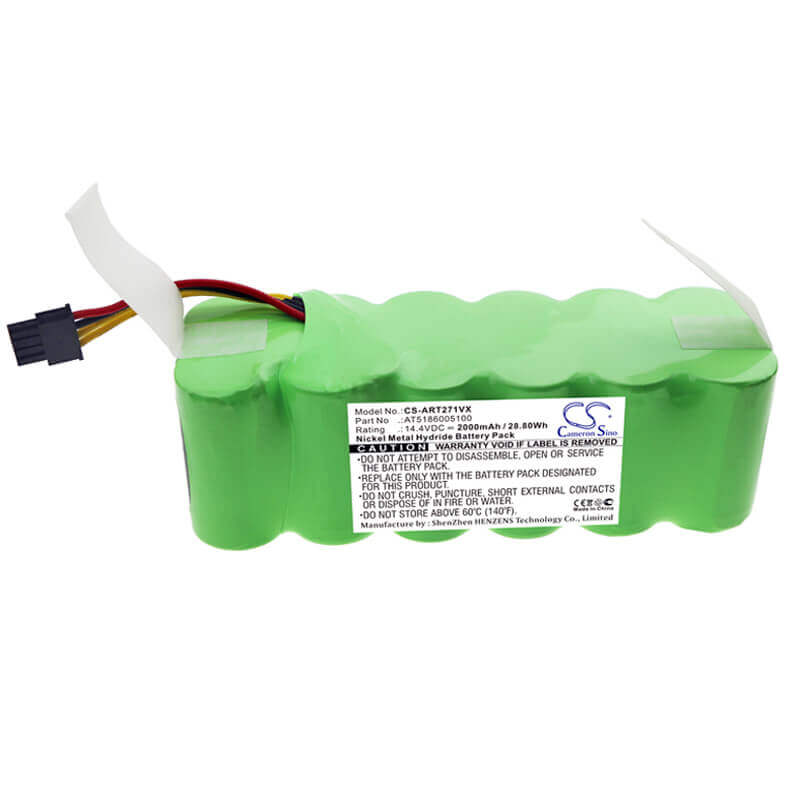 14.4V, Ni-MH, 2000mAh, Vacuum battery fits Hkoenig, Proscenic, 271100aluk, 271100ar0, 271100ard, 28.80Wh Vacuum Cameron Sino Technology Limited