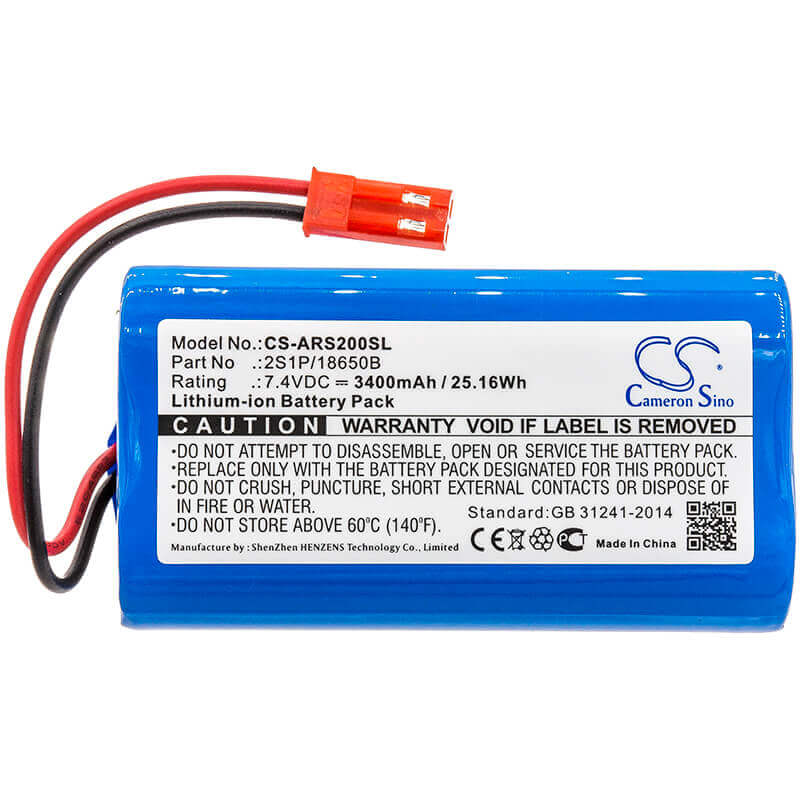 Dry herb vaporizer battery For Arizer, Solo, Solo 2 7.4v, 3400mah - 25.16wh Dry Herb Vaporizers Cameron Sino Technology Limited
