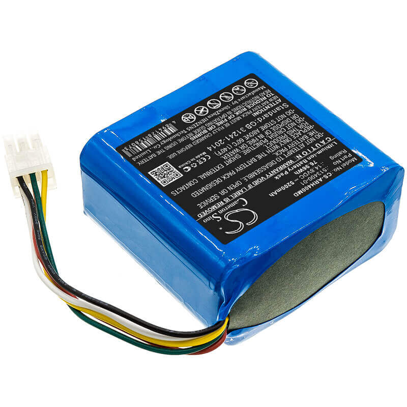 14.8V, Li-ion, 5200mAh, Medical battery fits Arjo Huntleigh, Arjo, 513400-01, Flowtron Acs800, 76.96Wh Medical Cameron Sino Technology Limited (Medical)