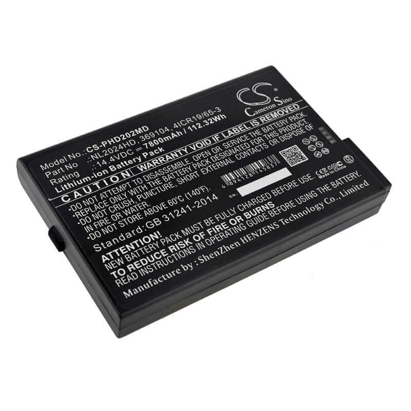 14.4V, Li-ion, 7800mAh, Medical battery fits Artisan, Siemens, Esaote, Hamilton, Ni2020, Pms Lasair Ii 310, Pms Lasair Ii 310b, 112.32Wh Medical Cameron Sino Technology Limited (Dangerous Goods)