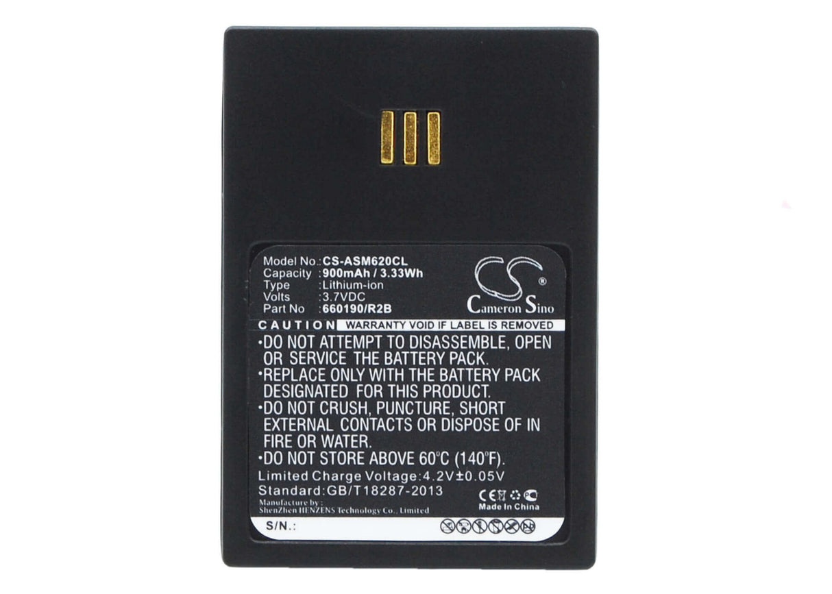 3.7V, Li-ion, 900mAh, Cordless Phone battery fits Innovaphone, Openstage, Unify, Ascom, Aastra, Siemens, 5530000102, Dh4-baaa/2b, Dt690, 3.33Wh Cordless Phone Cameron Sino Technology Limited (Cordless Phone)