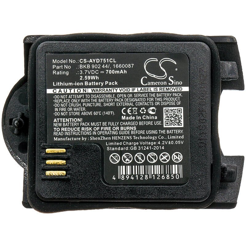 3.7V, Li-ion, 700mAh, Cordless Phone battery fits Ascom, Ericsson, 660087, Grade 3, Messenger 9d24 Mkii, 2.59Wh Cordless Phone Cameron Sino Technology Limited (Cordless Phone)
