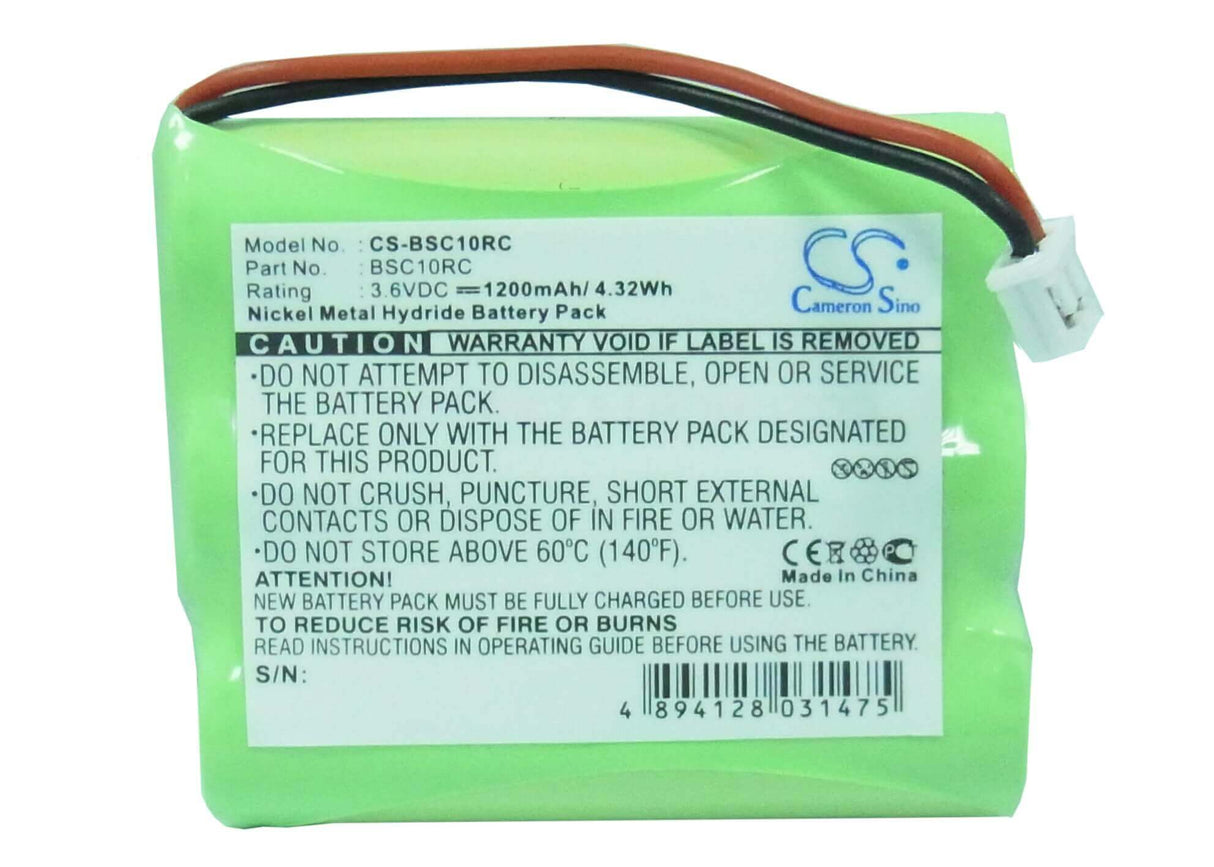 3.6V, Ni-MH, 1200mAh, batterie de téléphone sans fil compatible avec Radix, Binatone, Ascom, Kenwood, Linga, 4.32Wh Téléphone sans fil Cameron Sino Technology Limited (Téléphone sans fil)