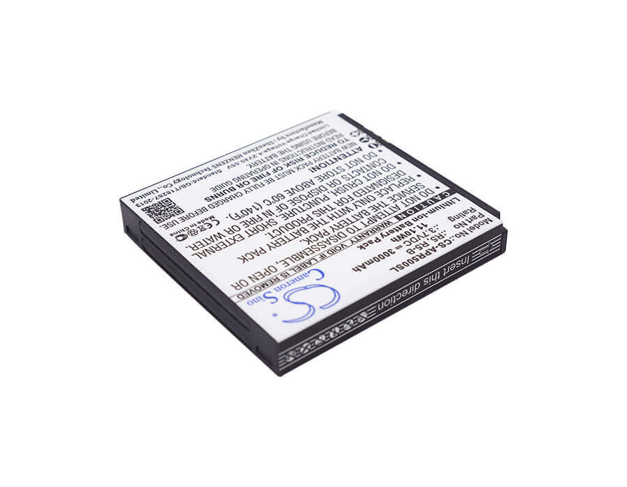 3.7V, Li-ion, 3000mAh, SmartPhone battery fits Aspera, R5, R5, 11.1Wh Mobile, SmartPhone Cameron Sino Technology Limited (Smartphone)
