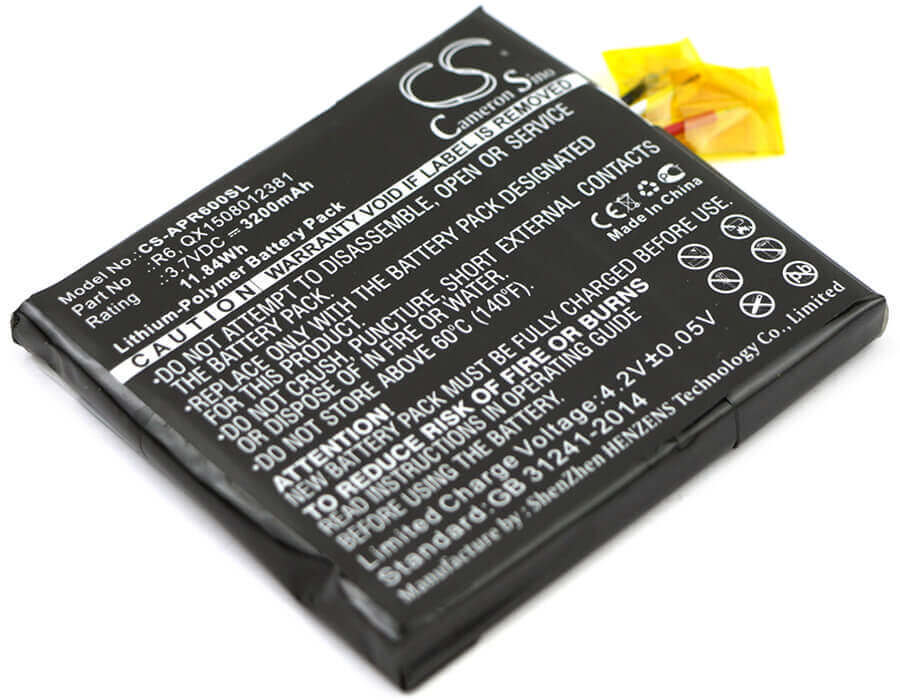 3.7V, Li-Polymer, 3200mAh, SmartPhone battery fits Oinom, Myphone, Aspera, Bw-02h, R6, 11.84Wh Mobile, SmartPhone Cameron Sino Technology Limited (Smartphone)