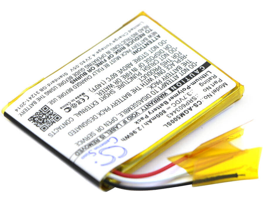 3.7V, Li-Polymer, 800mAh, Headset battery fits Astro, Srp603443, A50, 2.96Wh Wireless Headset Cameron Sino Technology Limited