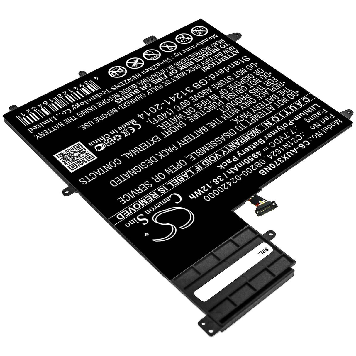 Battery For Asus, 0b200-02420000p-b2b2a-711-005r, Q325u, Q325ua 7.7v, 4950mah - 38.12wh Notebook, Laptop Cameron Sino Technology Limited