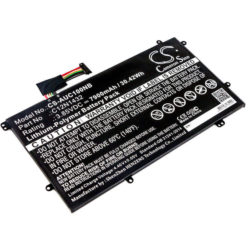 Battery For Asus, 90nl0971-m00290, C100pa, 3.85v, 7900mah - 30.42wh Notebook, Laptop Cameron Sino Technology Limited