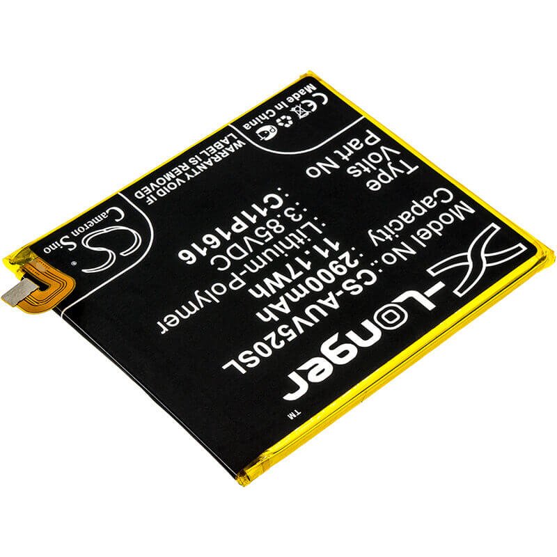 3.85V, Li-Polymer, 2900mAh, SmartPhone battery fits Asus, 0b200-02480000, A006, V520kl, 11.17Wh Mobile, SmartPhone Cameron Sino Technology Limited (Smartphone)