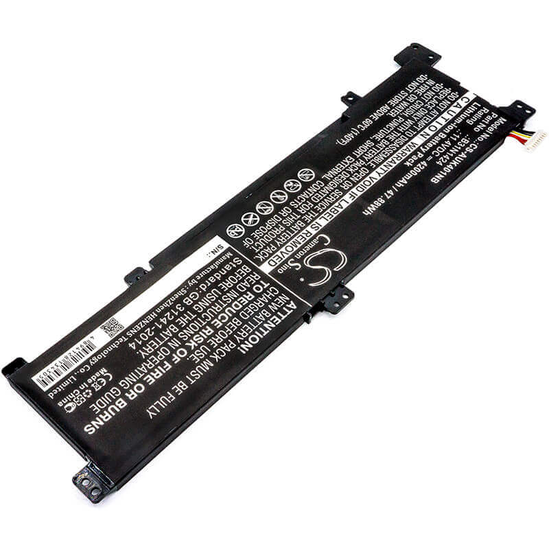 Battery For Asus, A400u, A401l, K401, K401lb, K401lb5010, K401 11.4v, 4200mah - 47.88wh Notebook, Laptop Cameron Sino Technology Limited