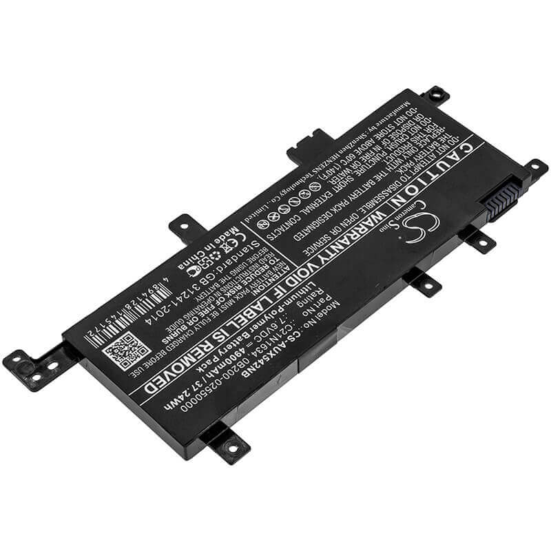 Battery For Asus, A580b, A580uba7100 7.6v, 4900mah - 37.24wh Notebook, Laptop Cameron Sino Technology Limited