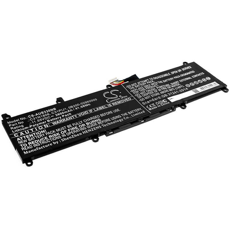 Battery For Asus, Adol 13, Adol 13fa, Adol 13fn 11.55v, 3600mah - 41.58wh Notebook, Laptop Cameron Sino Technology Limited