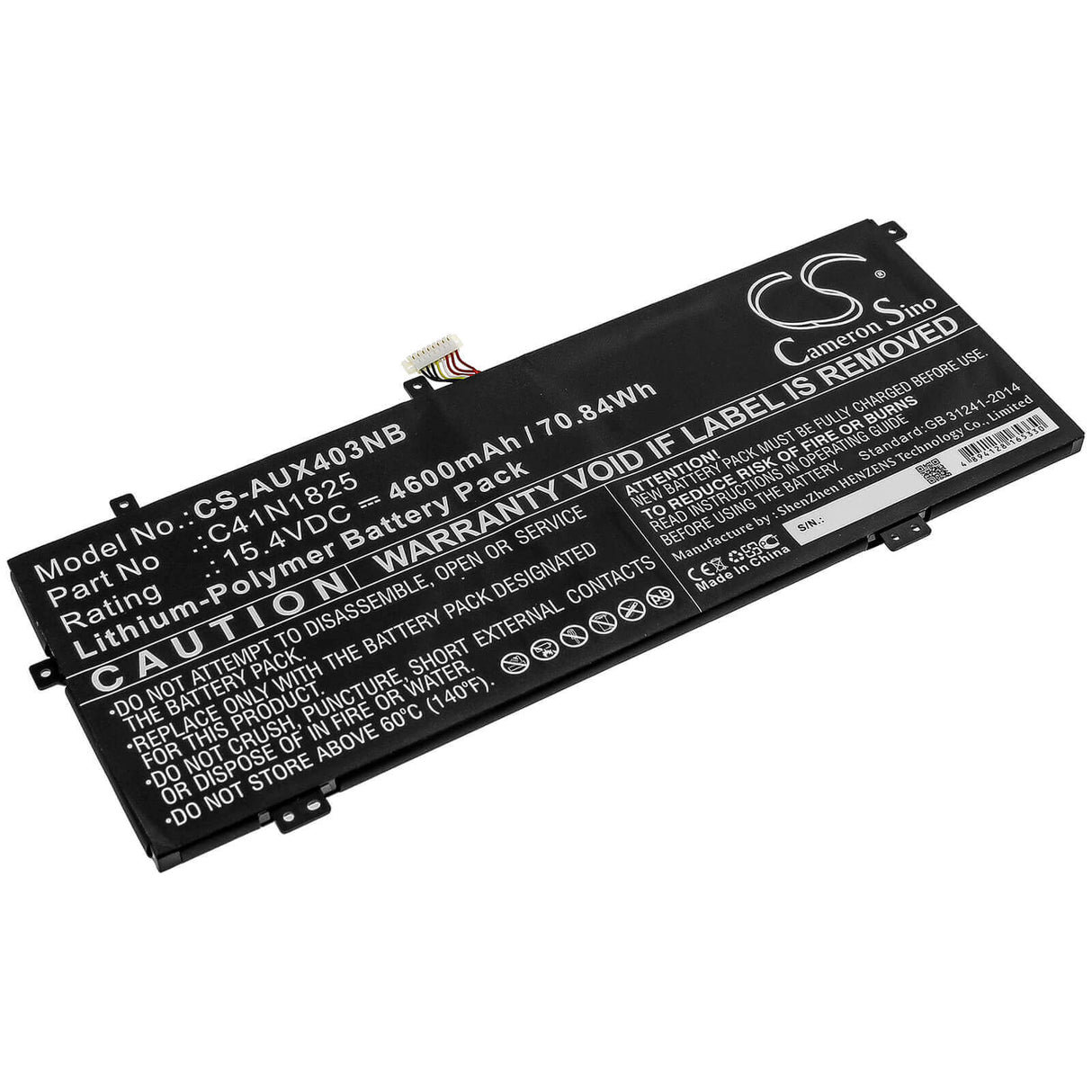 Battery For Asus, Adol I403fa, Adol14f, I403fa 15.4v, 4600mah - 70.84wh Notebook, Laptop Cameron Sino Technology Limited