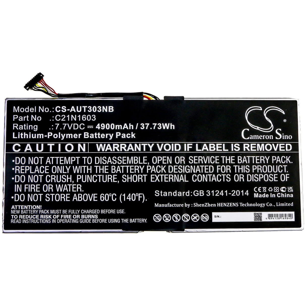 Battery For Asus, B9440ua, B9440ua-xs51, T302 7.7v, 4900mah - 37.73wh Notebook, Laptop Cameron Sino Technology Limited