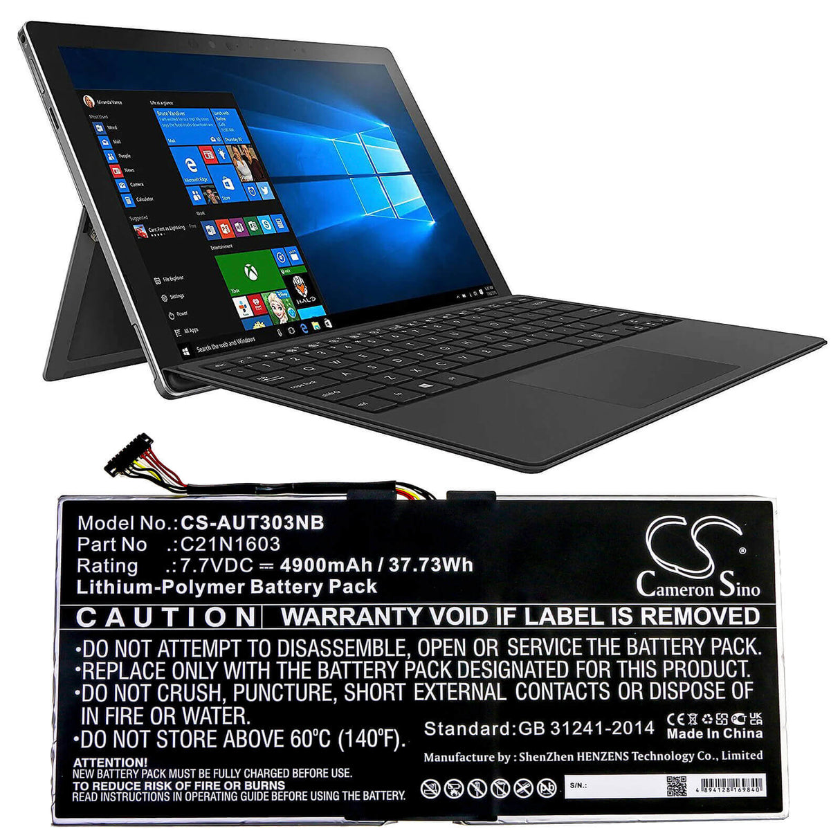Battery For Asus, B9440ua, B9440ua-xs51, T302 7.7v, 4900mah - 37.73wh Notebook, Laptop Cameron Sino Technology Limited