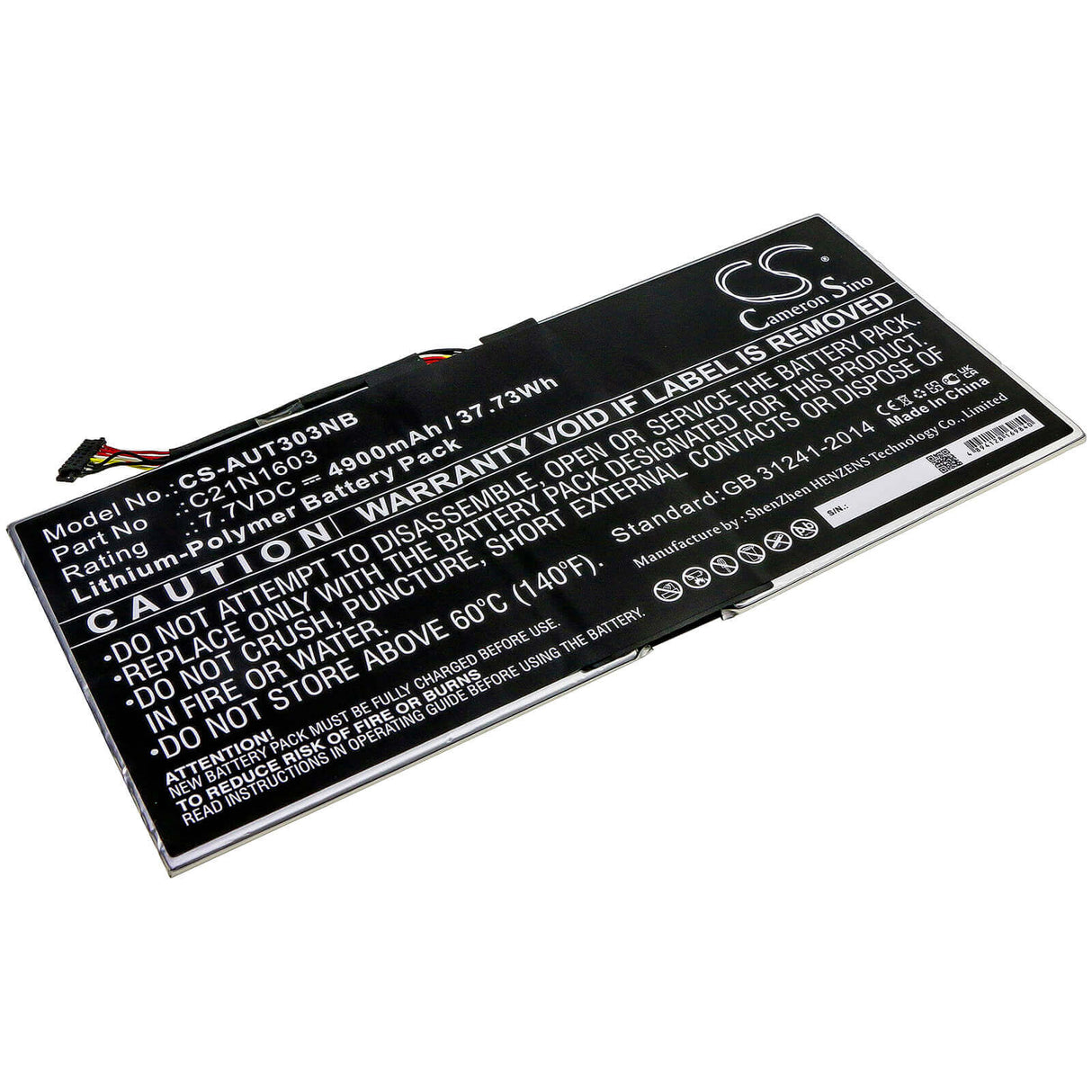 Battery For Asus, B9440ua, B9440ua-xs51, T302 7.7v, 4900mah - 37.73wh Notebook, Laptop Cameron Sino Technology Limited