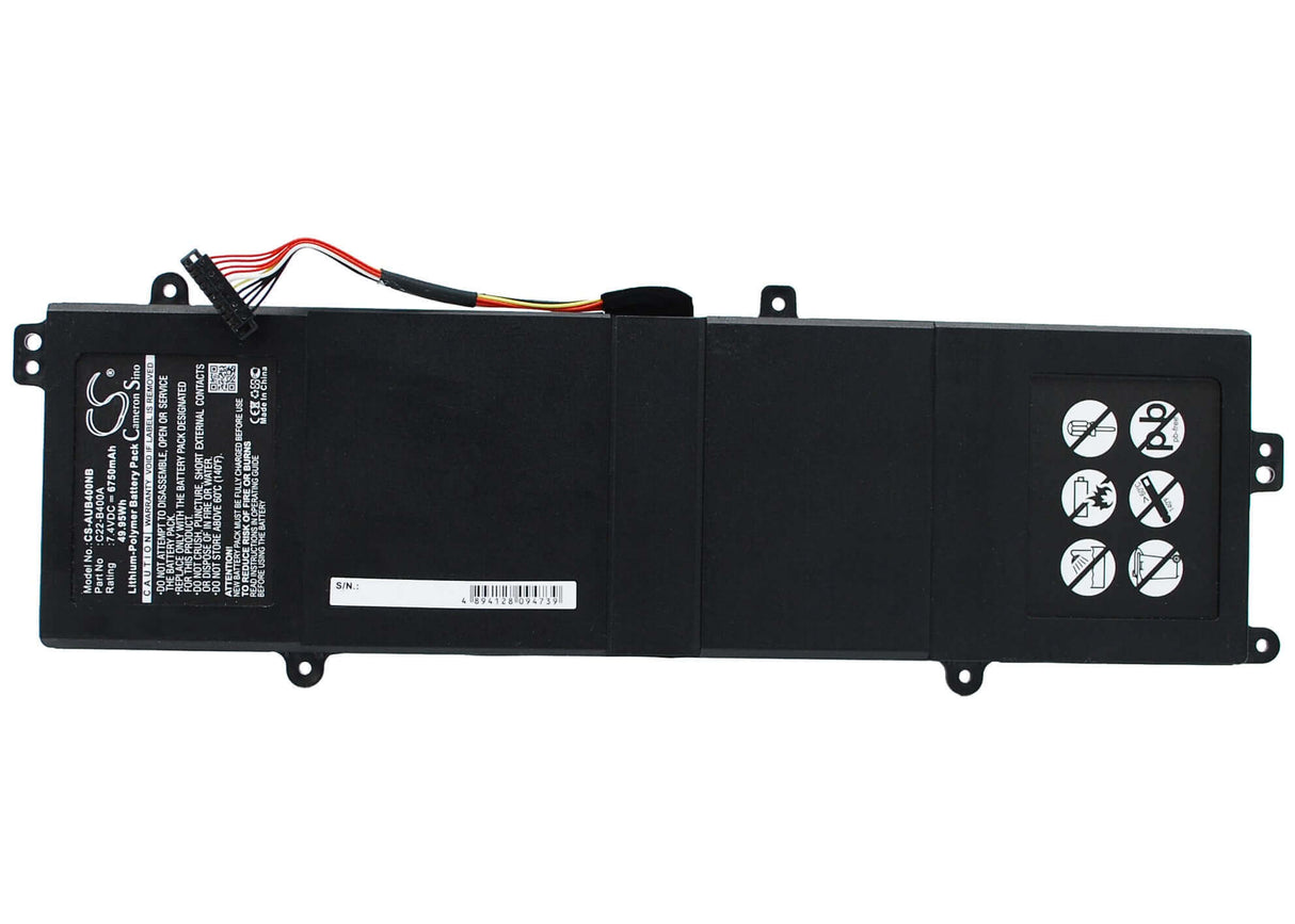 Battery For Asus, Bu400a, Bu400v, Pro Advanced Bu400 Ultrabook 7.4v, 6750mah - 49.95wh Notebook, Laptop Cameron Sino Technology Limited