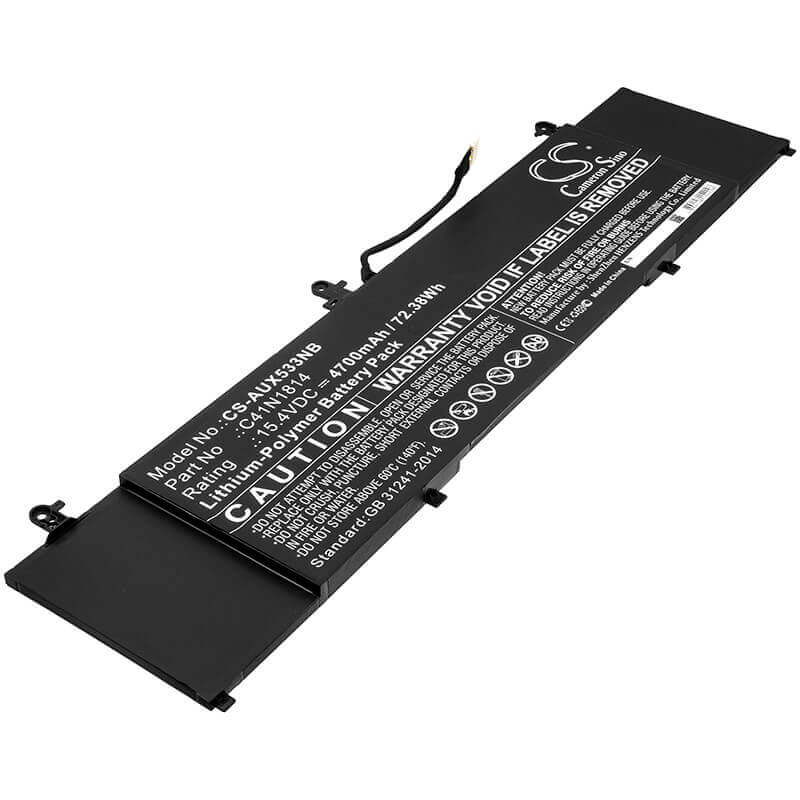 Battery For Asus, Bx533fd, Rx533, Rx533fd 15.4v, 4700mah - 72.38wh Notebook, Laptop Cameron Sino Technology Limited