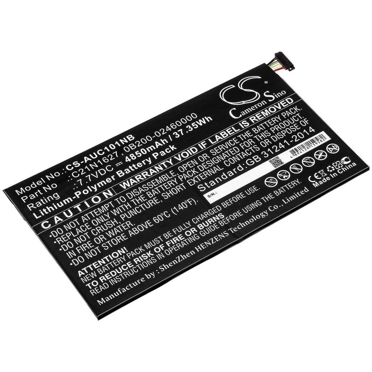 Battery For Asus, C101pa, Chromebook Flip C101pa, Chromebook Flip C101pa-db02 7.7v, 4850mah - 37.35wh Notebook, Laptop Cameron Sino Technology Limited