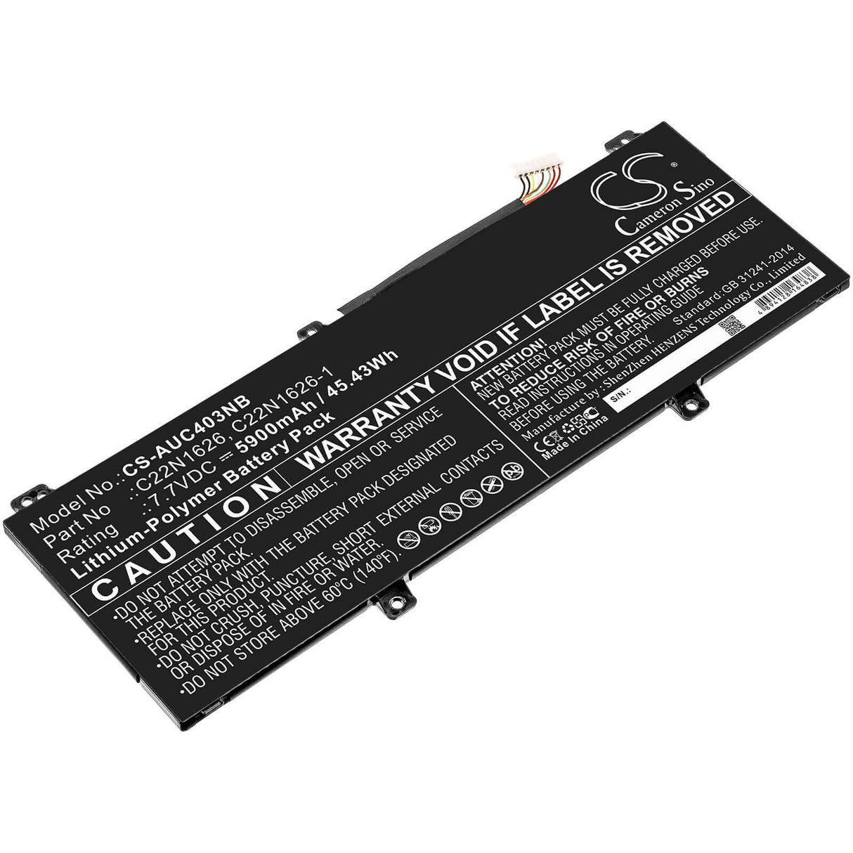 Battery For Asus, C213na, C403na, Chromebook C403na 7.7v, 5900mah - 45.43wh Notebook, Laptop Cameron Sino Technology Limited