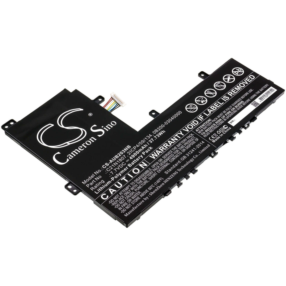Notebook Battery For Asus, C223na, C223na-1a, C223na-1b 7.7v, 4900mah - 37.73wh Notebook, Laptop Cameron Sino Technology Limited