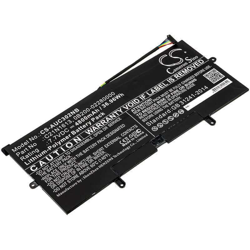 Battery For Asus, C302ca, C302ca-0041a6y30, C302ca-1a 7.7v, 4800mah - 36.96wh Notebook, Laptop Cameron Sino Technology Limited