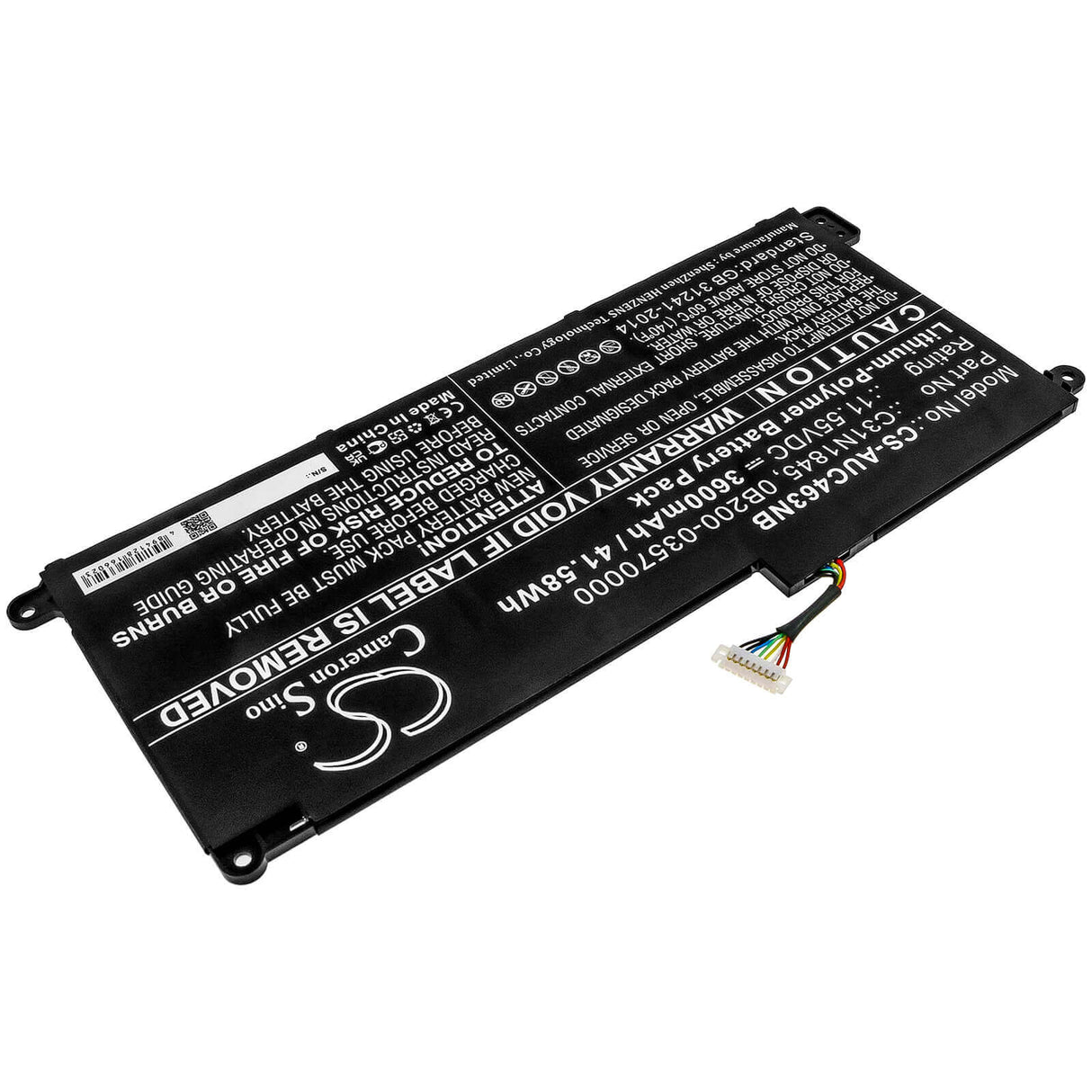 Notebook battery For Asus, Chromebook C436fa 11.55v, 3600mah - 41.58wh Notebook, Laptop Cameron Sino Technology Limited