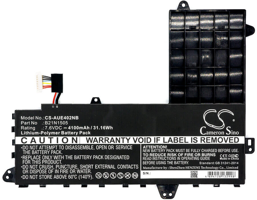 Notebook battery For Asus, E402s, E402sa, E502s 7.6v, 4100mah - 31.16wh Notebook, Laptop Cameron Sino Technology Limited