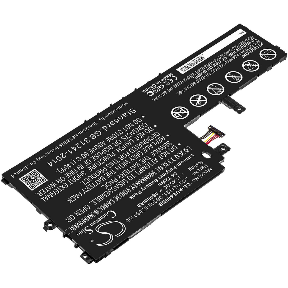 Battery For Asus, E406ma, E406ma-0073gn5000, E406ma-0091bn5000 11.4v, 4800mah - 54.72wh Notebook, Laptop Cameron Sino Technology Limited