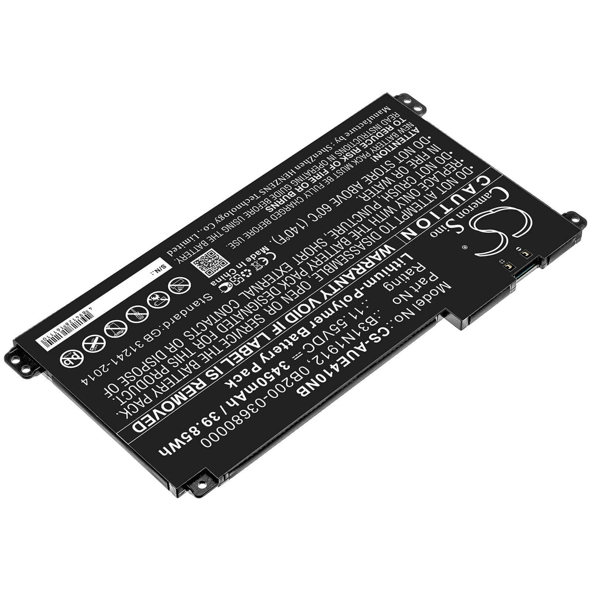 Notebook battery For Asus, E410, E410ma 11.55v, 3450mah - 39.85wh Notebook, Laptop Cameron Sino Technology Limited