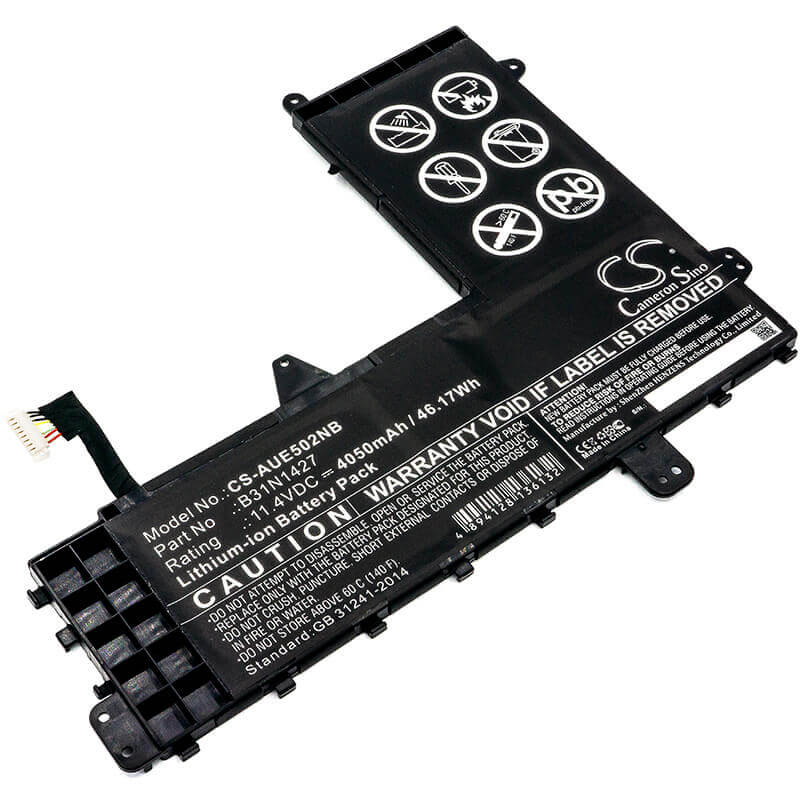 Battery For Asus E502m, E502ma, Eee Book E502ma 11.4v, 4050mah - 46.17wh Notebook, Laptop Cameron Sino Technology Limited