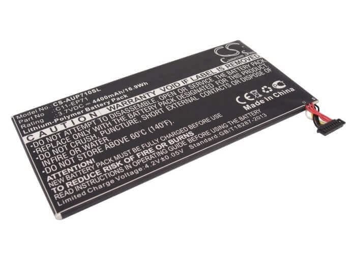 3.7V, Li-Polymer, 4400mAh, Tablet battery fits Asus, C11-ep71, Eee Pad Memo Ep71, Ep71, 16.28Wh Tablet Cameron Sino Technology Limited