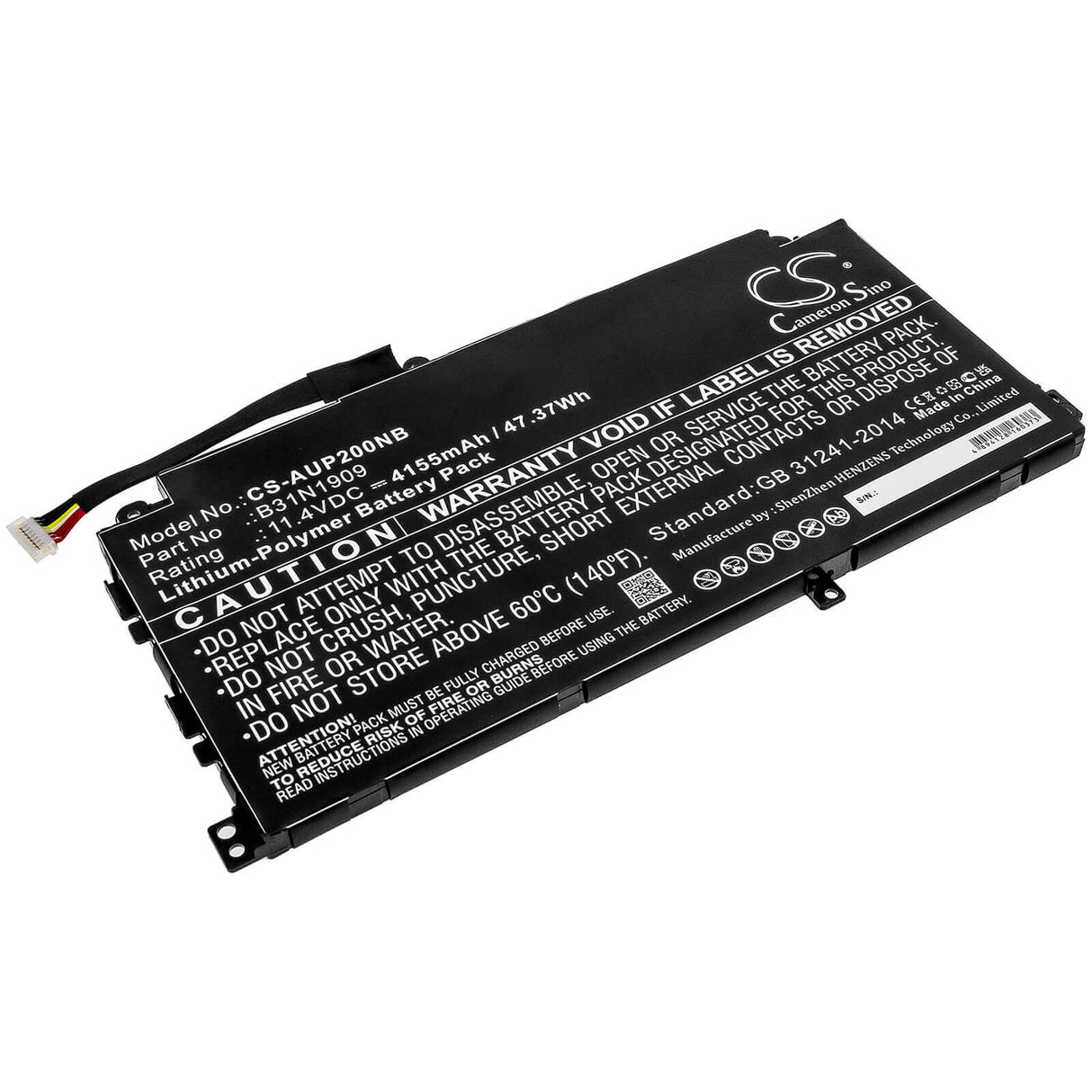 Battery For Asus, Expertbook P2 P2451, Expertbook P2 P2451fa-eb0091r 11.4v, 4155mah - 47.37wh Notebook, Laptop Cameron Sino Technology Limited