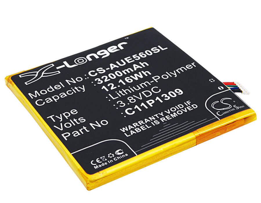 3.8V, Li-Polymer, 3200mAh, SmartPhone battery fits Asus, C11p1309, Fonepad Note 6, Fonepad Note Fhd6, 12.16Wh Mobile, SmartPhone Cameron Sino Technology Limited (Smartphone)