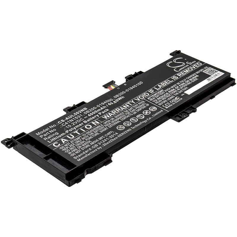 Battery For Asus, Fx502vs, Fx502vy, G502vs 15.2v, 4000mah - 60.80wh Notebook, Laptop Cameron Sino Technology Limited