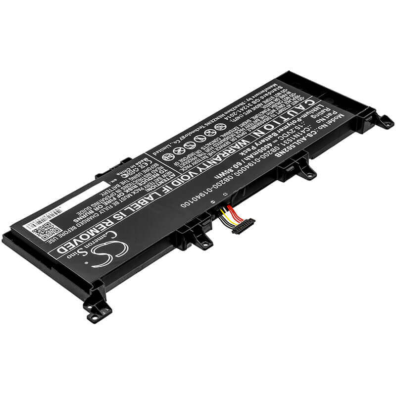 Battery For Asus, Fx502vs, Fx502vy, G502vs 15.2v, 4000mah - 60.80wh Notebook, Laptop Cameron Sino Technology Limited