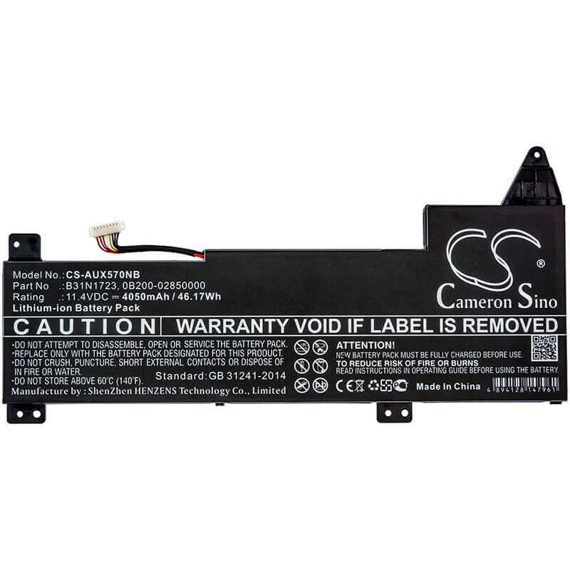 Battery For Asus, Fx570ud, Fx570zd, K570ud 11.4v, 4050mah - 46.17wh Notebook, Laptop Cameron Sino Technology Limited