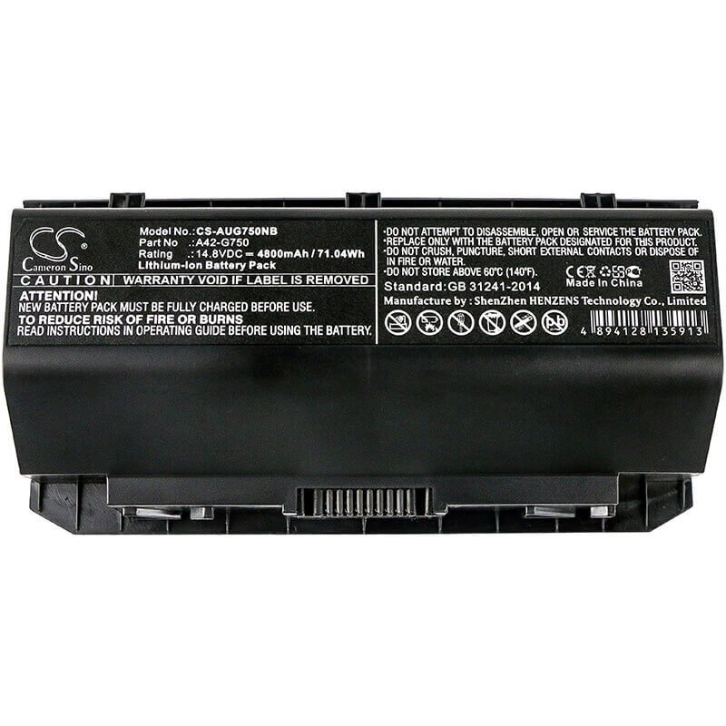 Battery For Asus G750, G750j, G750jh 14.8v, 4800mah - 71.04wh Notebook, Laptop Cameron Sino Technology Limited