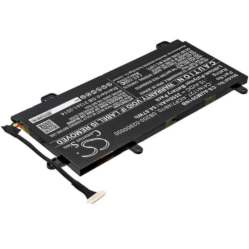 Battery For Asus, Gm501gm, Gm501gm-0021a8750h, Gm501gm-ei003t 15.4v, 3550mah - 54.67wh Notebook, Laptop Cameron Sino Technology Limited