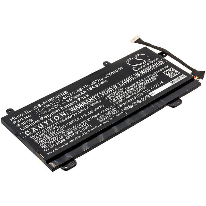 Battery For Asus, Gm501gm, Gm501gm-0021a8750h, Gm501gm-ei003t 15.4v, 3550mah - 54.67wh Notebook, Laptop Cameron Sino Technology Limited