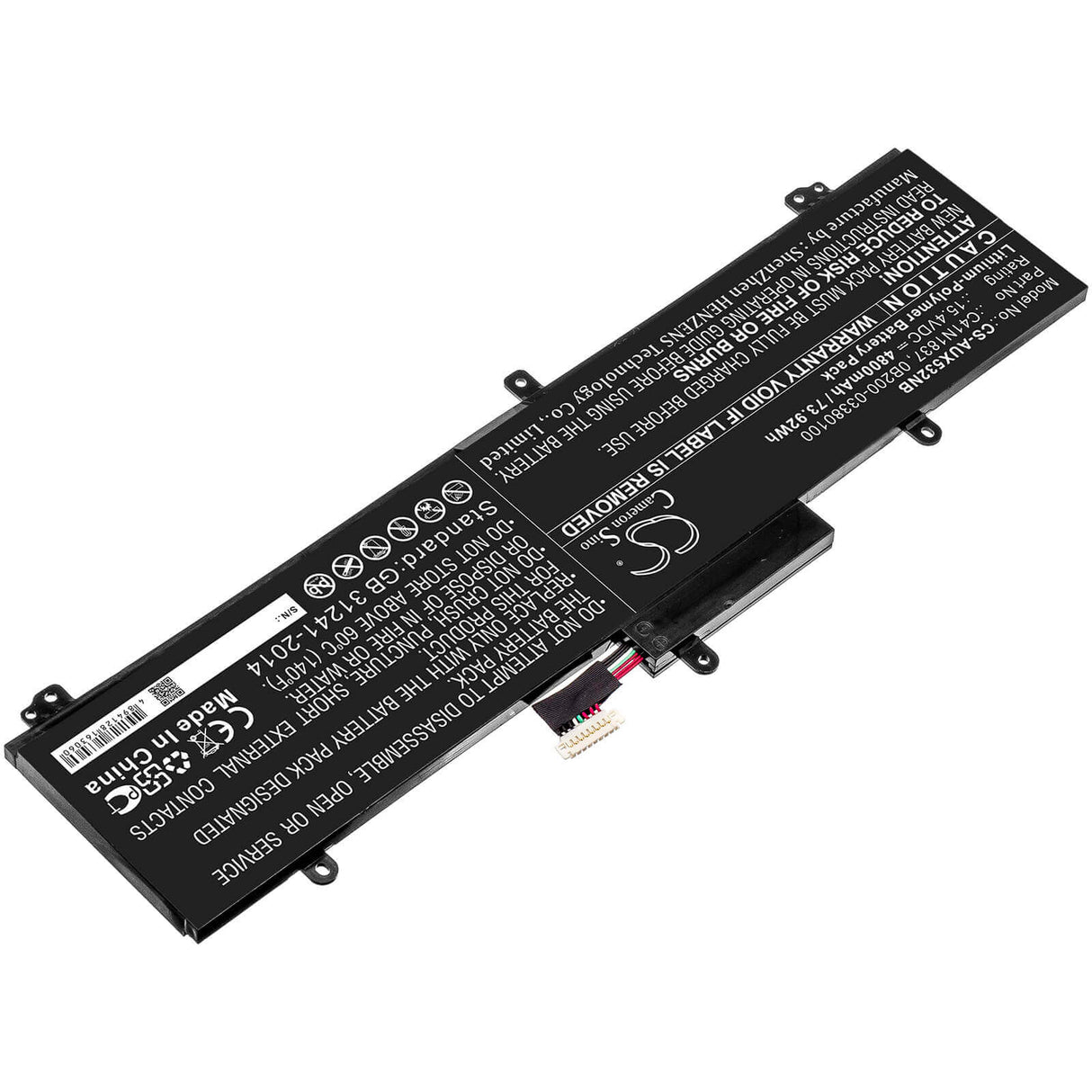 Battery For Asus, Gu502du, Gu502gu, Gu502gu-az047t 15.4v, 4800mah - 73.92wh Notebook, Laptop Cameron Sino Technology Limited