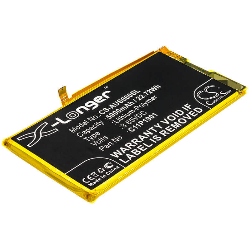 3.85V, Li-Polymer, 5900mAh, SmartPhone battery fits Asus, 0b200-03510300, I001d, Rog Phone 2, 22.72Wh Mobile, SmartPhone Cameron Sino Technology Limited (Smartphone)