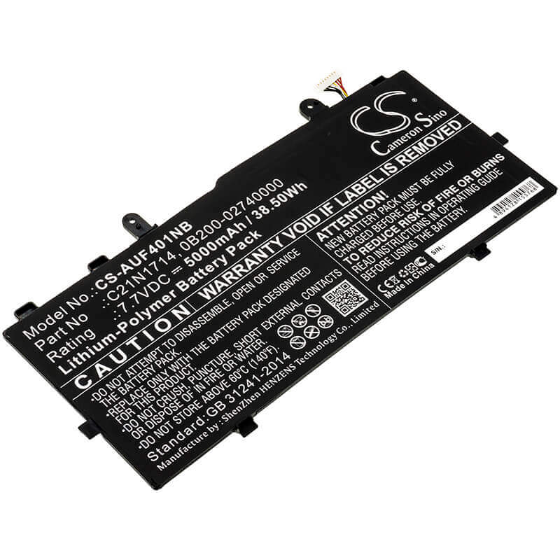 Battery For Asus, J401ca, J401ma, J401na 7.7v, 5000mah - 38.50wh Notebook, Laptop Cameron Sino Technology Limited